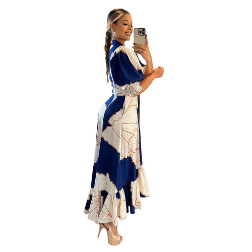 Short-sleeved Maxi Dress